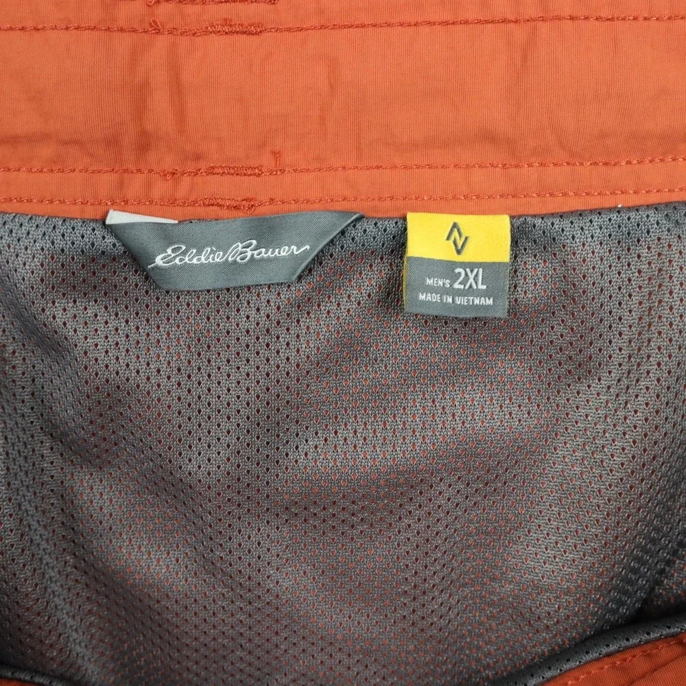Eddie Bauer Shorts Mens 2XL XXL Travex Mesh Lined Patch Pocket Hiking Nylon Belt